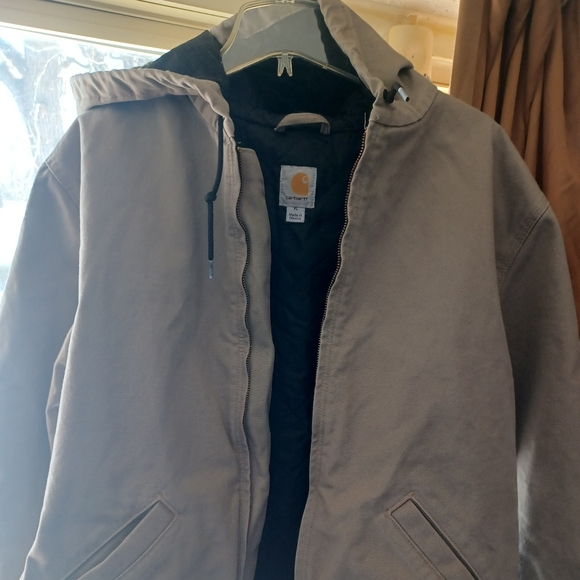 VINTAGE Carhartt 100733 - Washed Duck Jacket - Quilt Lined